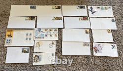 Australia Lot Of 17 Different Mint And Used Bird Covers First Day Covers Cachets