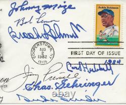 BASEBALL LEGENDS Signed First Day Cover FDC MLB Mize HUBBELL Snider Terry COA