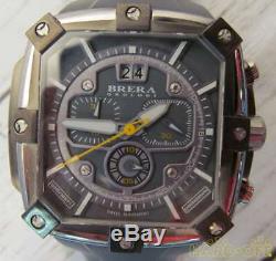 BRERA chronograph gray rubber hand BRSS2C4602