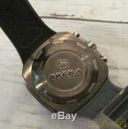 BRERA chronograph gray rubber hand BRSS2C4602