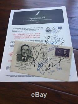 BUZZ ALDRIN James LOVELL Gene CERNAN Autograph Signed FDC Apollo 11