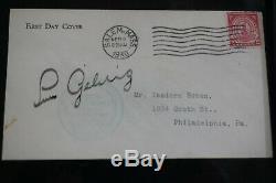 Babe Ruth And Lou Gehrig Signed First Day Covers 1930 Mint Collectible With Coa