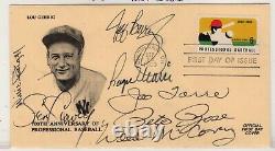 Baseball Maris, Rose, Stargell, Garvey, McCovey +2 Autographed'69 FDC with COA