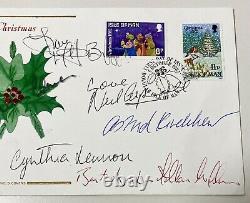 Beatles Associates Signed IOM 1st Day Cover 1982 (Neil Aspinall Cynthia Lennon)