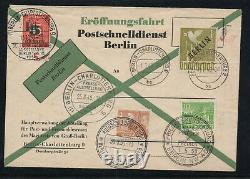 Berlin 1949 Michel-Nr. 17 auf FDC des Postschnelldienst geprüft Schlegel BPP