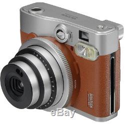 Brown FujiFilm Instax Mini 90 NEO CLASSIC Instant Photos Films Polaroid Camera