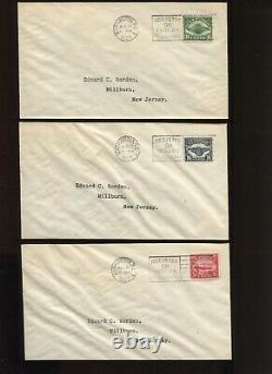 C4-C6 Complete Set of 3 Matched Worden First Day Covers (Cv 311) C5