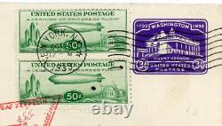 CENTURY OF PROGRESS FLIGHT-Sc#18(pair)-FIRST DAY-NEW YORK N. Y. OCT/2/1933-POSTAL