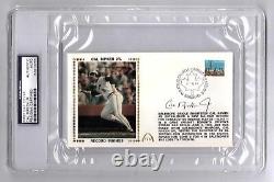 Cal Ripken Jr Signed Gateway First Day Cover Record Innings PSA/DNA Auto Slabbed