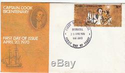 Captain Cook 30c stamp on official Australia Post small FDC, RARE not addressed