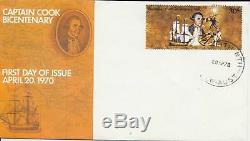 Captain Cook 30c stamp on official Australia Post small FDC, RARE & unaddressed