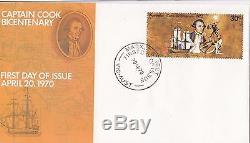 Captain Cook 30c stamp on official Australia Post small FDC, unaddressed & rare