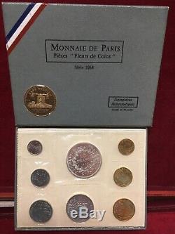Coffret Fdc Fleur De Coin France 1968 Tres Rare