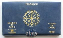 Coffret Fleur de Coin (FDC) 1980 10 pièces France