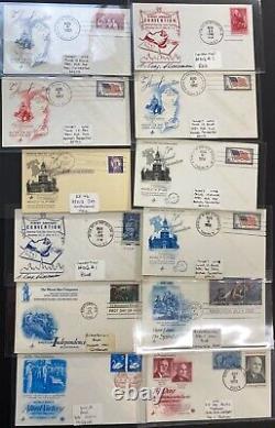 Collection of 260+ Artcraft cachet variety First Day cover Stuffers, Colors, Des