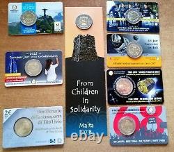 Collezione dei 2 Euro commemorativi dal 2004 al 2018 FDC 360 monete