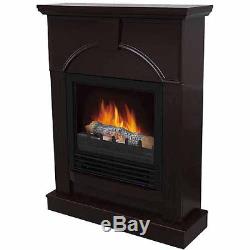 DECOR FLAME Electric Fireplace with 26 Mantle, Dark Chocolate