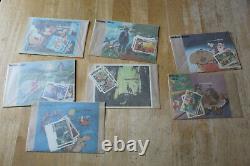 DISNEY STAMP COLLECTION EARLY 1980'S TOTAL 38 SETS OF STAMPS / FDC'S With SS