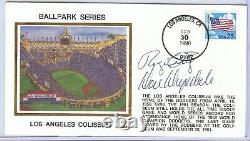 Don Drysdale Roger Craig Signed Auto First Day Cover Cachet Dodgers JSA U82510