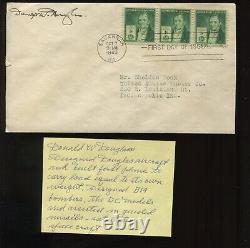 Donald W. Douglas American Avaition Pioneer Signed Cover LV6182