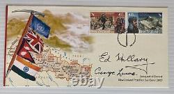 Edmund Hillary & George Lowe Everest 1953 Ascent Rare Signed First Day Cover Coa