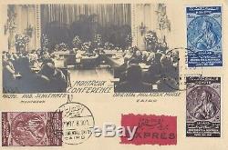 Egypt 1937 Montreux Conference Continental Savoy Hotel Canceled 1st Day Postcard