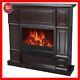 Electric Fireplace Indoor Living Room Bedroom Heater 44 Mantle Realistic Flame