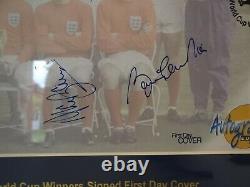 England 1966 Football World Cup Winners Signed First Day Cover 10 Signatures