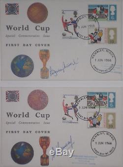England 1966 World Cup FDC Signed Bobby Moore Alf Ramsey cover West Ham Ipswich
