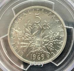 Epreuve Du 5 Francs Semeuse Nickel 1969 -type 10g Pcgs Sp67