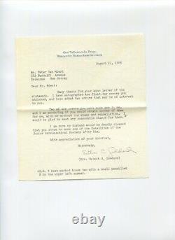 Esther C Goddard Signed Letter & 3 Mrs Robert H Goddard Signed First Day Covers