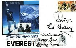 Everest 1953 NZ FDC Signed Hillary Lowe Westmacott Band Gregory- PROOF