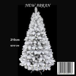 FDC Artificial Tree Artificial Christmas Tree New Arran 1.8m Silver Grey Sparkle