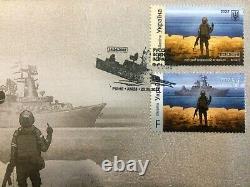 FDC COVER 2 RARE STAMPS F Russian Warship Go & DONE + FULL SHEET F DONE