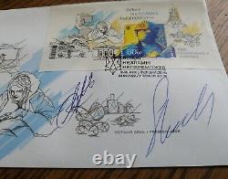 FDC Cover Envelope Free Unbreakable Invincible Stamp Ukraine War 2022 Autograph