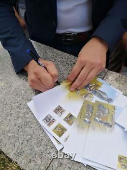 FDC Cover Envelope Patron Minesweeper Dog Stamp War Ukraine 2022 Autograph #2