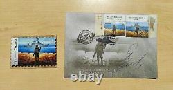 FDC First Day Cover Russian Warship. DONE! Cancellation! Signed CEO + BONUS