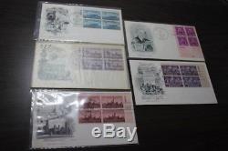 FDC Lot of 400 ARTMASTER Cachet Collection 1946-1987 ALL PLATE BLOCKS No Dups