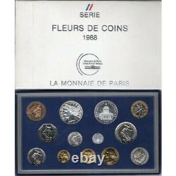 FRANCE 1988 Tranche A SERIE COFFRET FDC Fleur de Coin (13 monnaies)