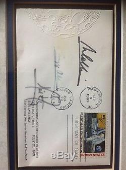 Fantastic Apollo 11 framed and signed first day cover