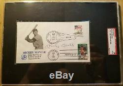 First Day Cover/Cachet Mickey Mantle Autograph MICKEY MANTLE AUTO! SGC SLABBED