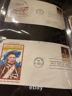 First Day Cover Collection-Native American Canadian 108 Envelopes