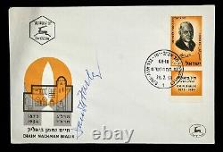 First Day Cover Fdc Signed By Postmaster General James Farley Israel Stamp