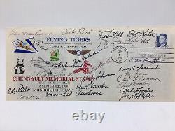 Flying Tigers AVG signtures on Chennault First Day Cover envelope #308 of 775