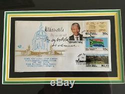 Four times signed Nelson Mandela Inauguration First Day Cover FURTHER REDUCED
