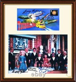 Framed Thunderbirds Photo & First Day Cover Signed by Cast & Gerry Anderson