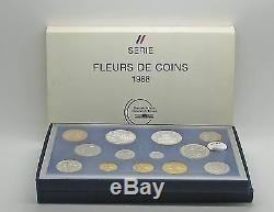 France 1988 Monnaie De Paris Fleurs De Coin FDC 13 Coin Set