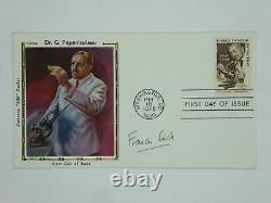 Francis Crick SIGNED Autographed First Day Cover FDC Cachet Scientist JSA COA