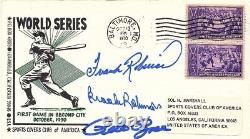 Frank Robinson, Brooks Robinson, and Pete Rose Signed Orioles Gateway Cachet FDC