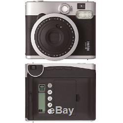 Fujifilm INSTAX Mini 90 Instant Film Camera (Black) + Battery + Charger + Case
